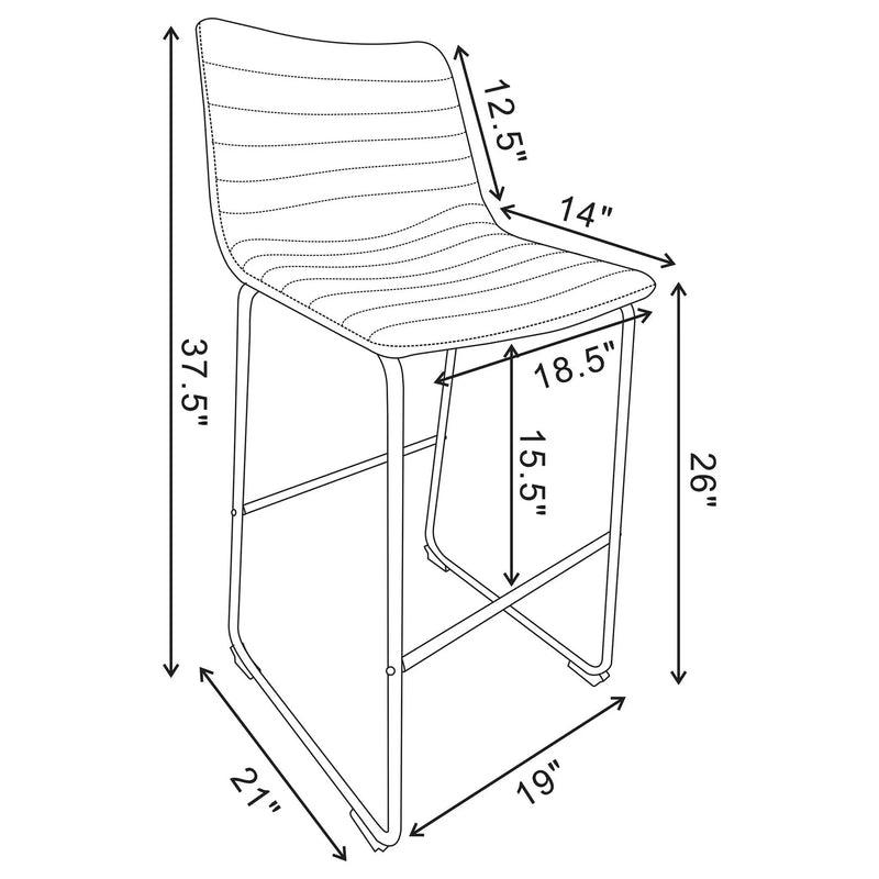 Torrence - Counter Chair (Set of 2) by HouseOfZazla