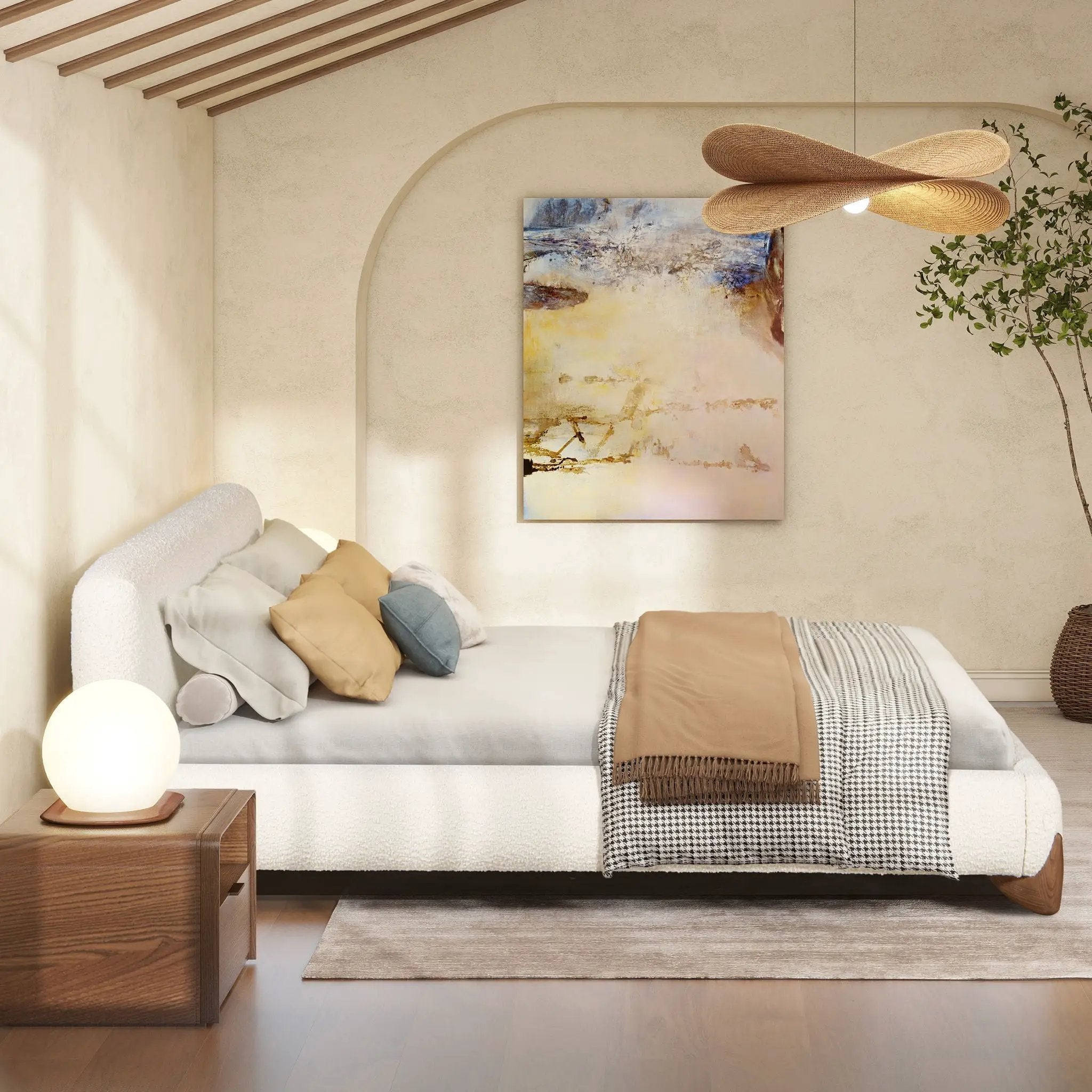Alpine - Puffy Modern Platform Bed by Unique Piece Furniture