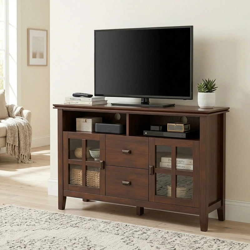 Artisan - TV Media Stand, Handcrafted - Russet Brown by Unique Piece Furniture