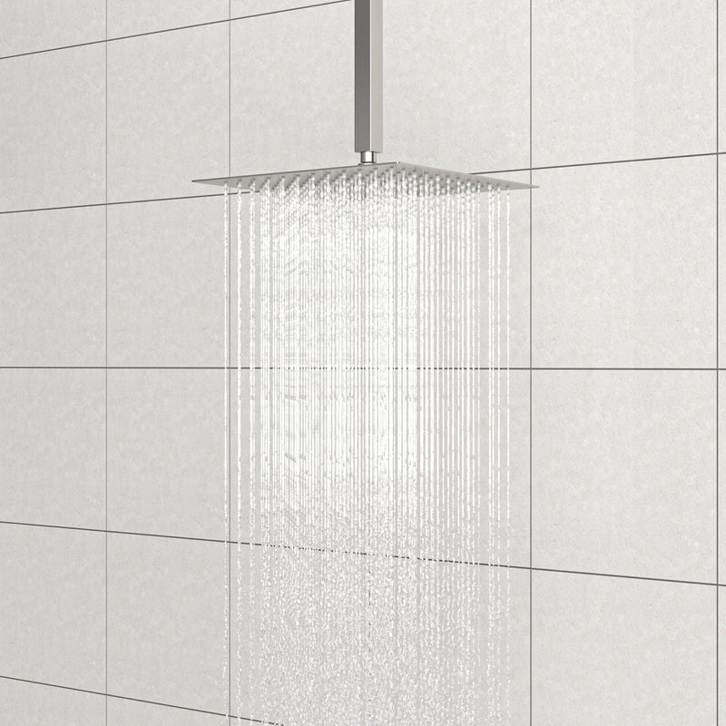 Premium 8" Ceiling Mounted Shower Arm With Flange by HouseOfZazla