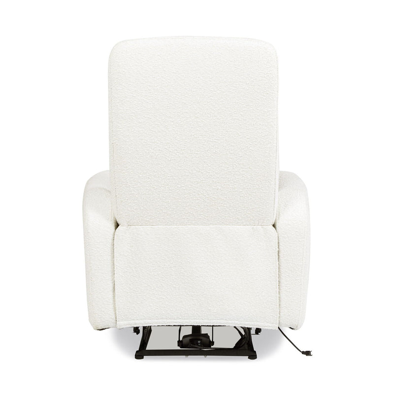 Bloomy - High Back Power Recliner Motion Chair - Chiffon White by HouseOfZazla