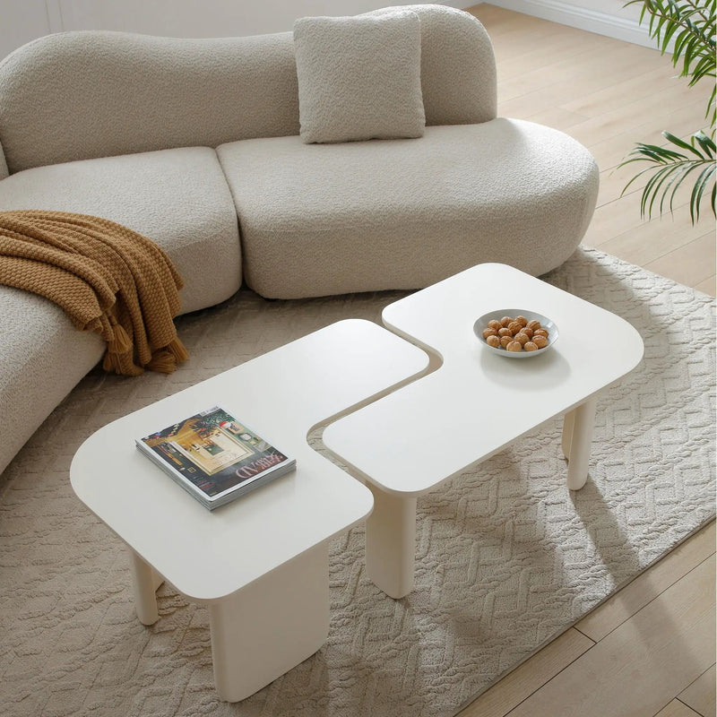 L-Shape Coffee Table For Living Room by Unique Piece Furniture