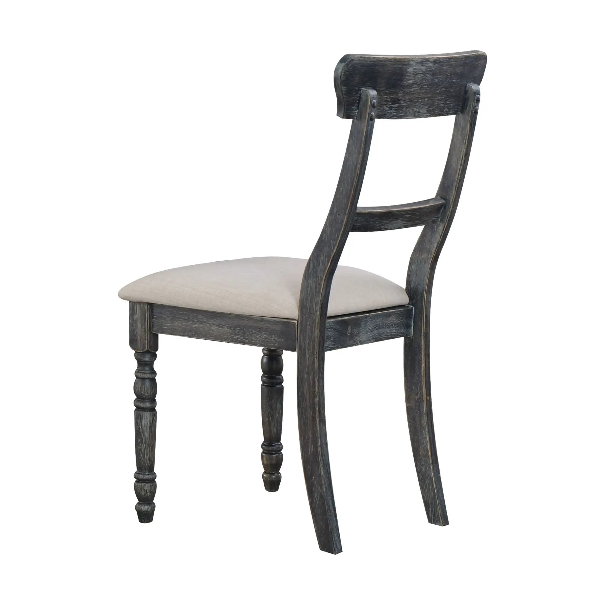 Leventis - Linen Weathered Side Chair (Set of 2) - Light Brown by HouseOfZazla