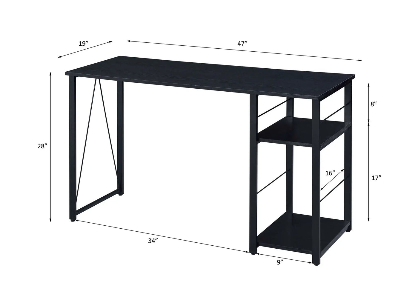 Vadna Writing Desk, Stylish Design by HouseOfZazla