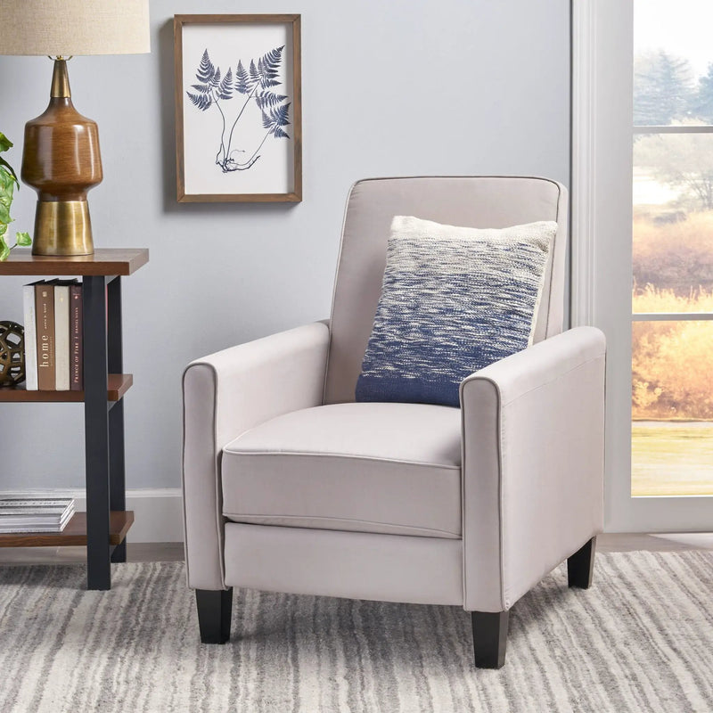 Upholstered Push Back Recliner Chair For Living Room by HouseOfZazla