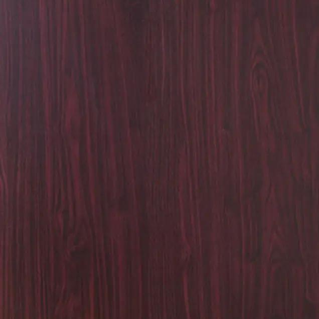 Three Locking Drawers On Metal Glides Student Desk Work Desk Modesty Panel Metal Bar Handles - Mahogany by Unique Piece Furniture