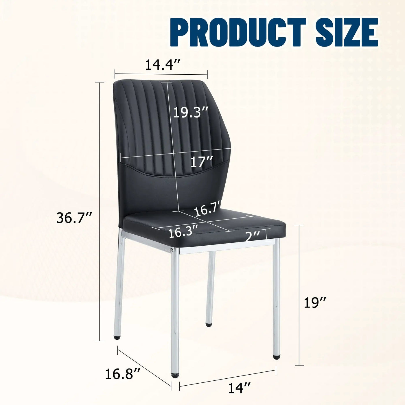 Luxury Simple High Resilience Dining Chair With Metal Legs by HouseOfZazla