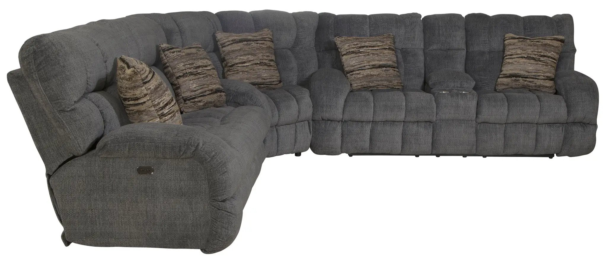 Ashland - Reclining Sectional With 4 Lay Flat Reclining Seats by Unique Piece Furniture