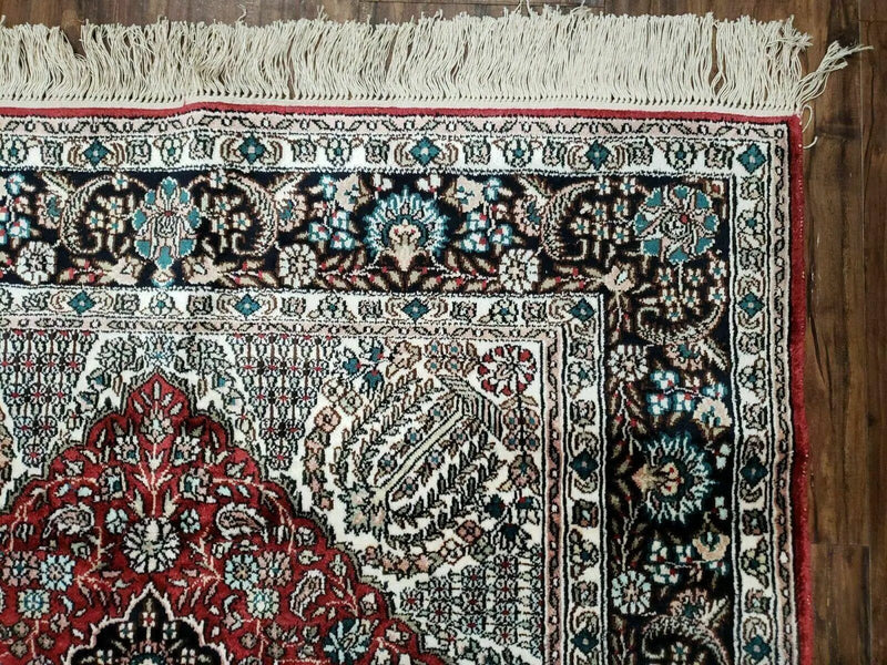 3' X 5' Vintage Fine Handmade India Oriental Kashmir Silk Rug 400 KPSI Wow by Jewel Rugs