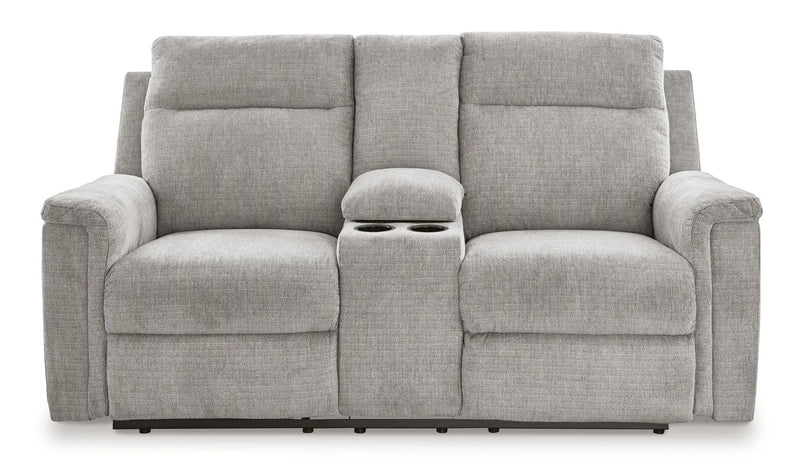 Barnsana - Dbl Power Reclining Loveseat With Console by Unique Piece Furniture
