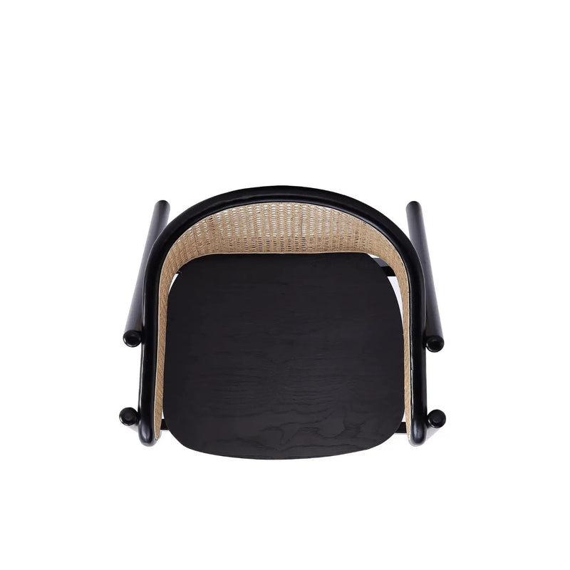 Versailles - Accent Armchair - Black / Natural by HouseOfZazla
