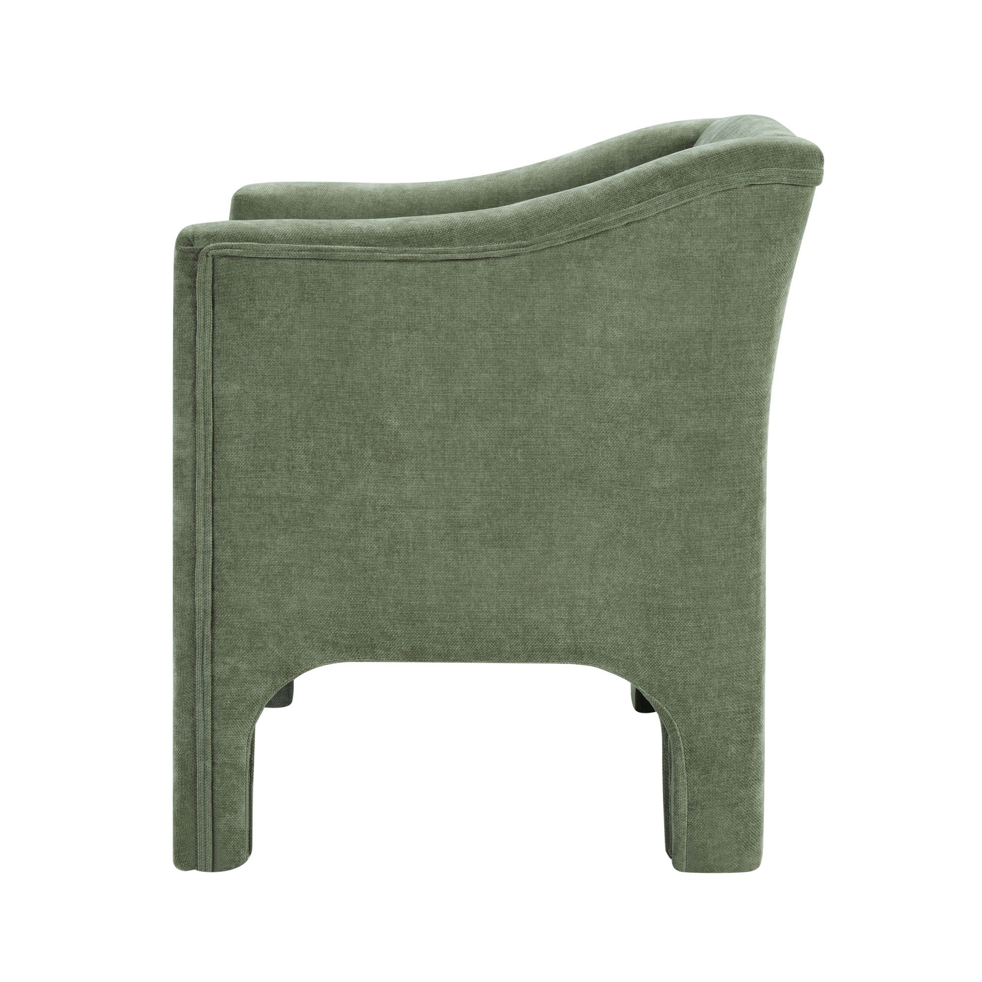 Barrel Accent Chair With Enclosed Arms by HouseOfZazla