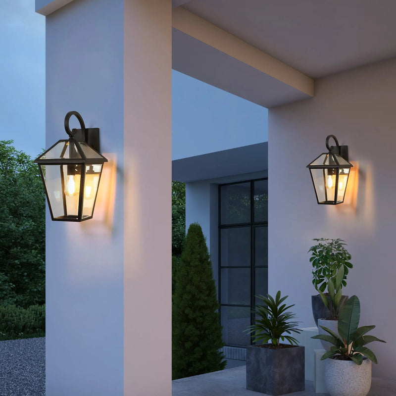 10" 2-Piece Outdoor Wall Lanterns by HouseOfZazla
