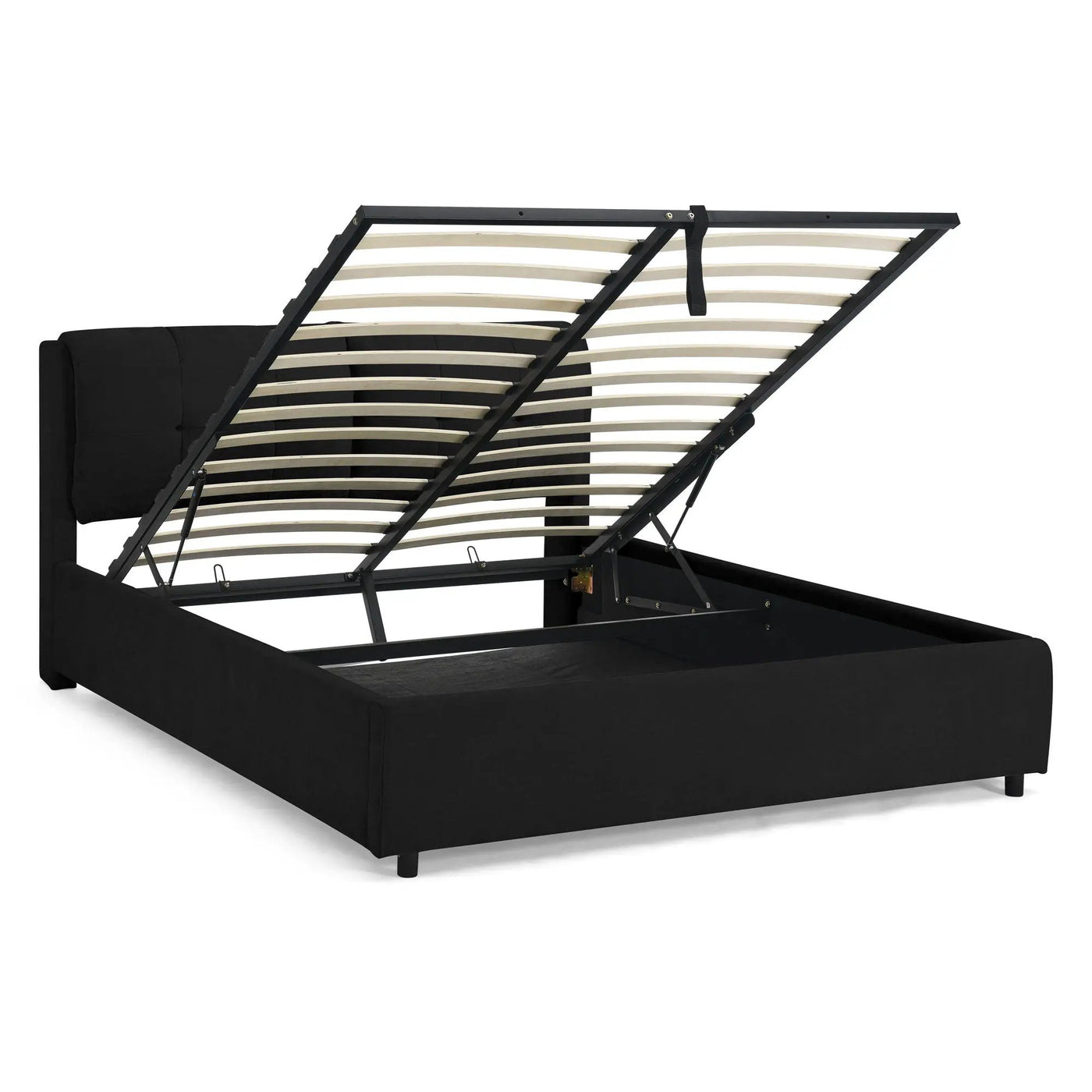 Storage Upholstered Hydraulic Platform Bed With Integrated Headboard by Unique Piece Furniture