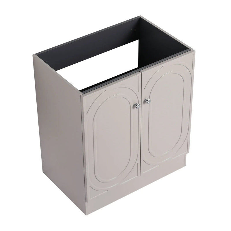 Modern Freestanding Bathroom Vanity With Soft Close Cabinet Doors by HouseOfZazla