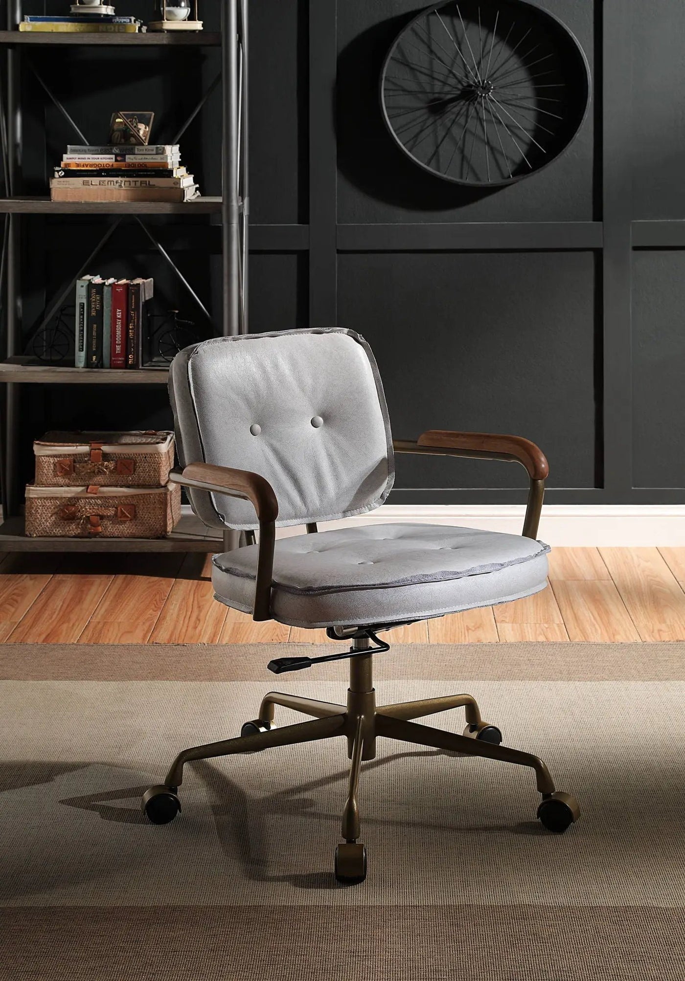 Siecross Top Grain Leather Office Chair by HouseOfZazla