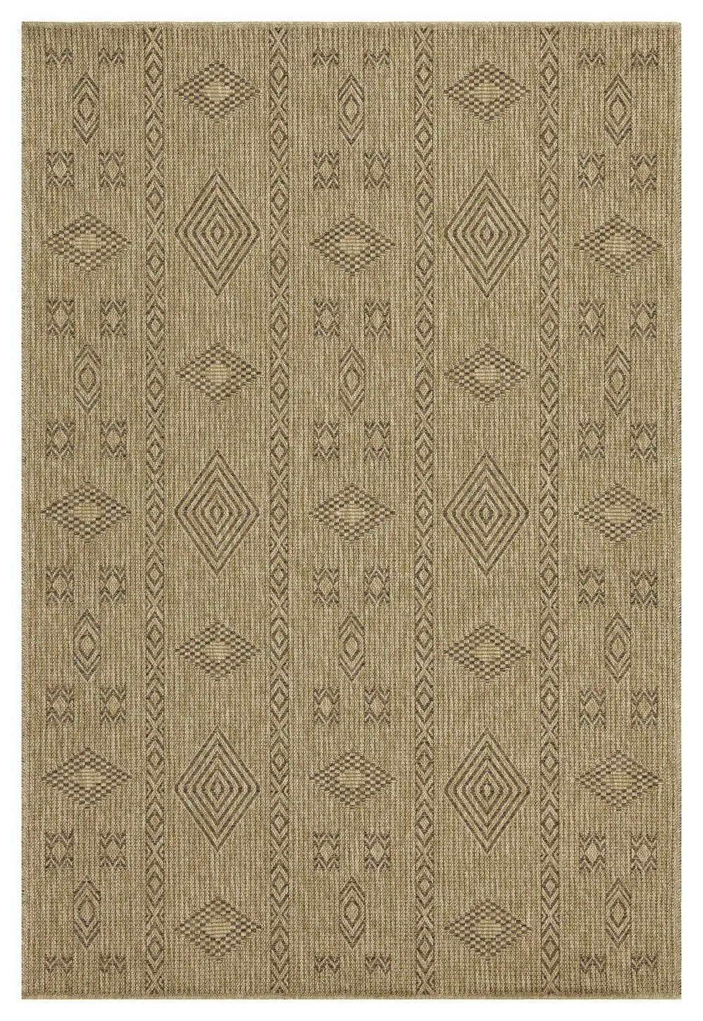Earth - 2'7" X 7'3" Indoor, Outdoor Area Rug - Jute, Mocha by Unique Piece Furniture