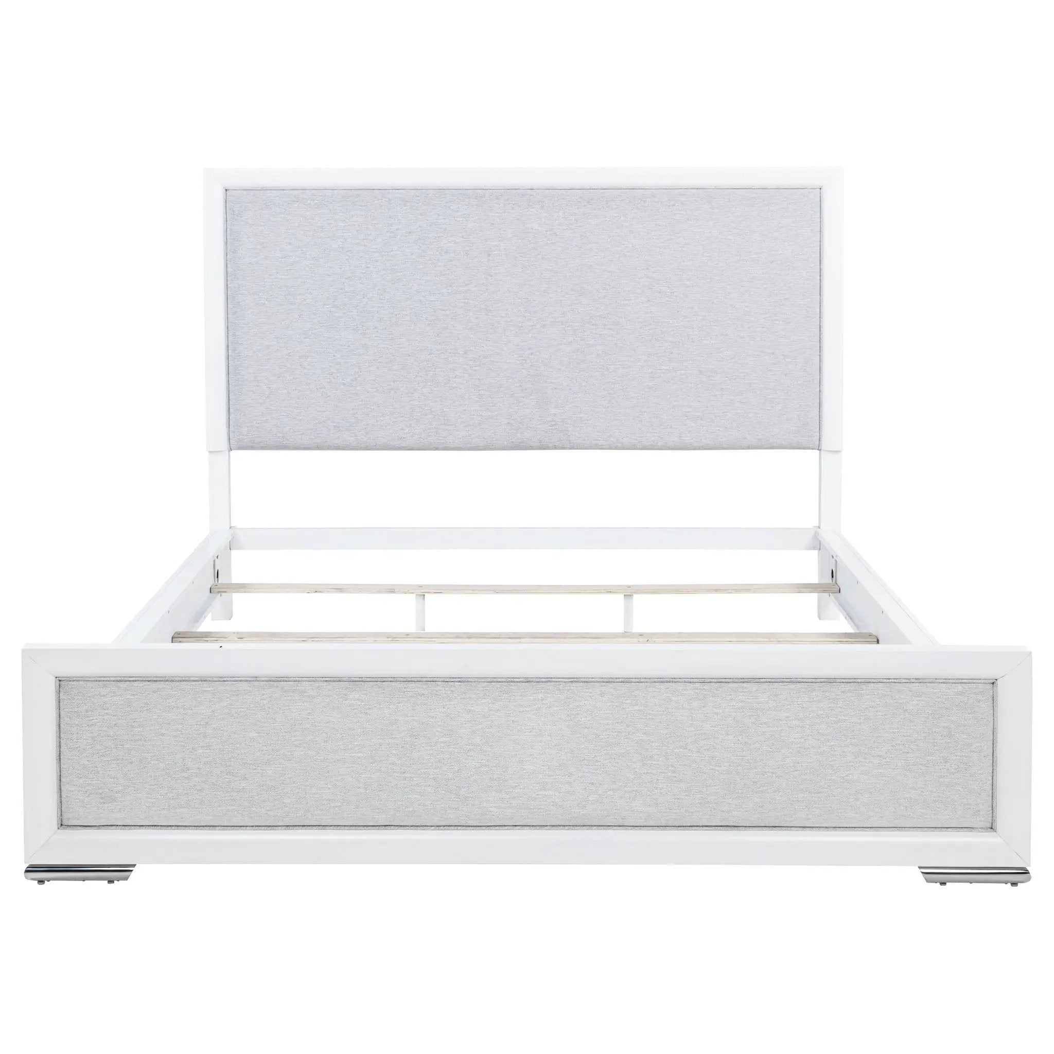 Gracemont 57-inch California King Panel Bed Grey and White by Unique Piece Furniture