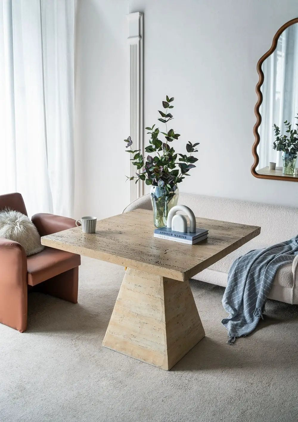 Square Dining Table With Pedestal Base by Unique Piece Furniture