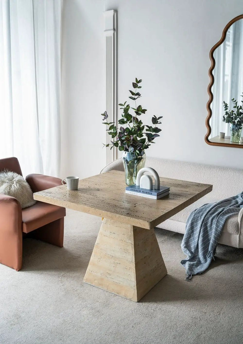 Square Dining Table With Pedestal Base by Unique Piece Furniture