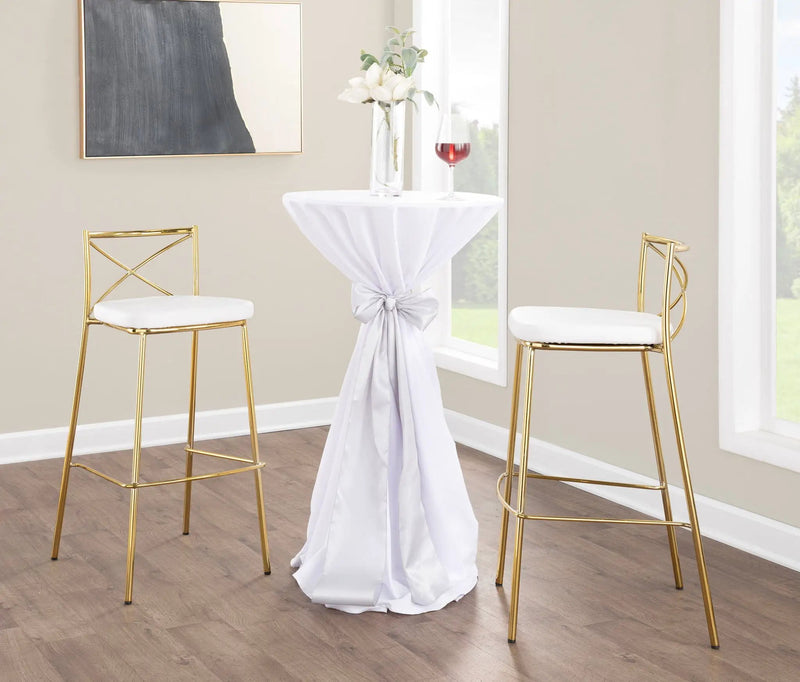 Modern Charlotte - Contemporary Fixed Height Barstool (Set of 2) by Unique Piece Furniture