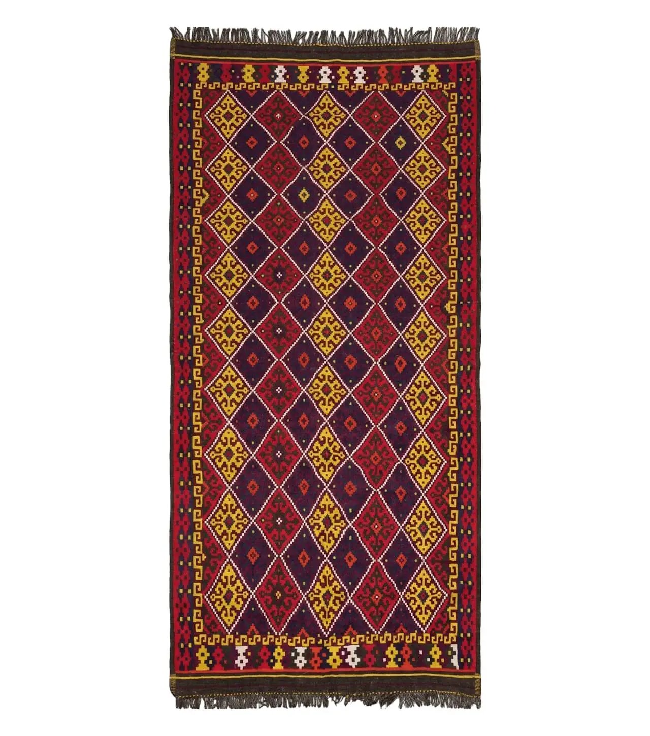 6' X 13' Antique Turkish Kilim Handmade Flat Weave Wool Rug Veg Dye by Jewel Rugs