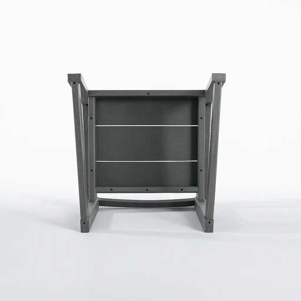 Grey HDPE Outdoor & Garden Armchairs with Backrest by HouseOfZazla