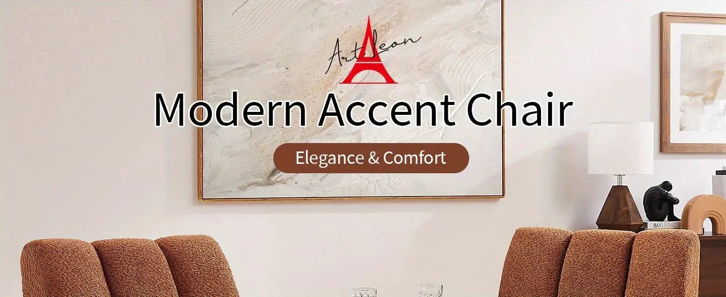 Accent Chair - Sherpa Beige Wooden by House Of Avana
