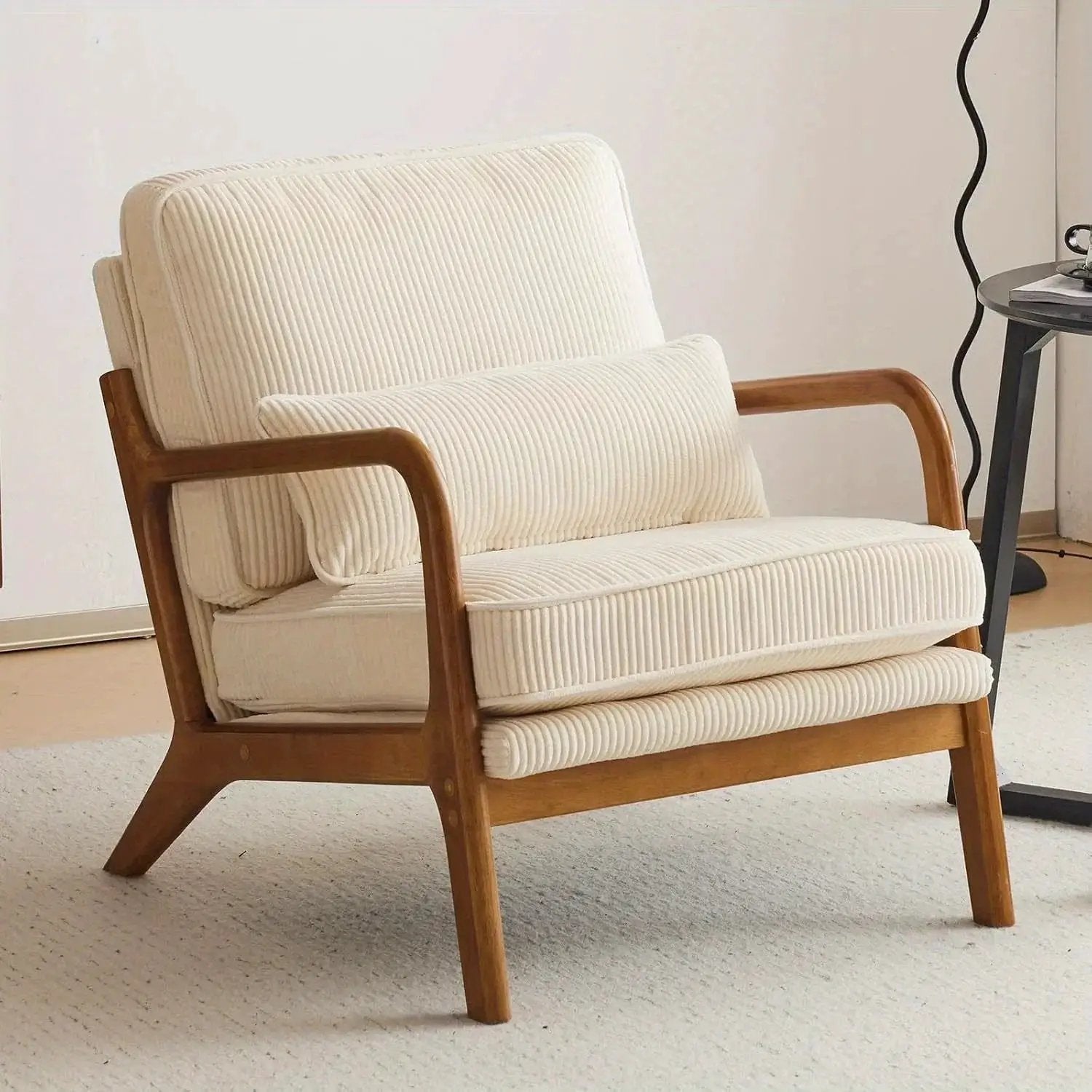 Accent Chair - Striped Blue White by House Of Avana
