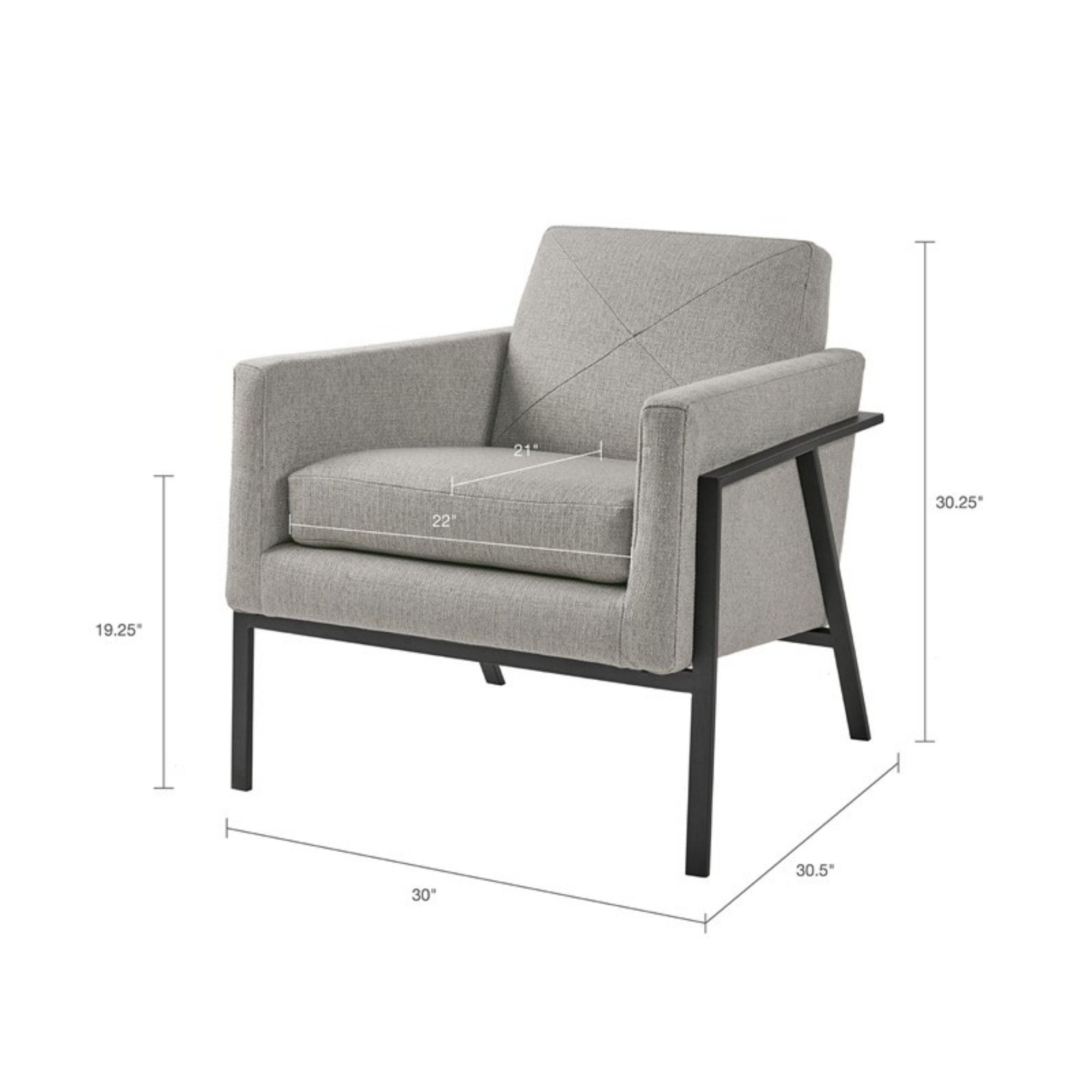 Brayden - Accent Chair - Gray by HouseOfZazla