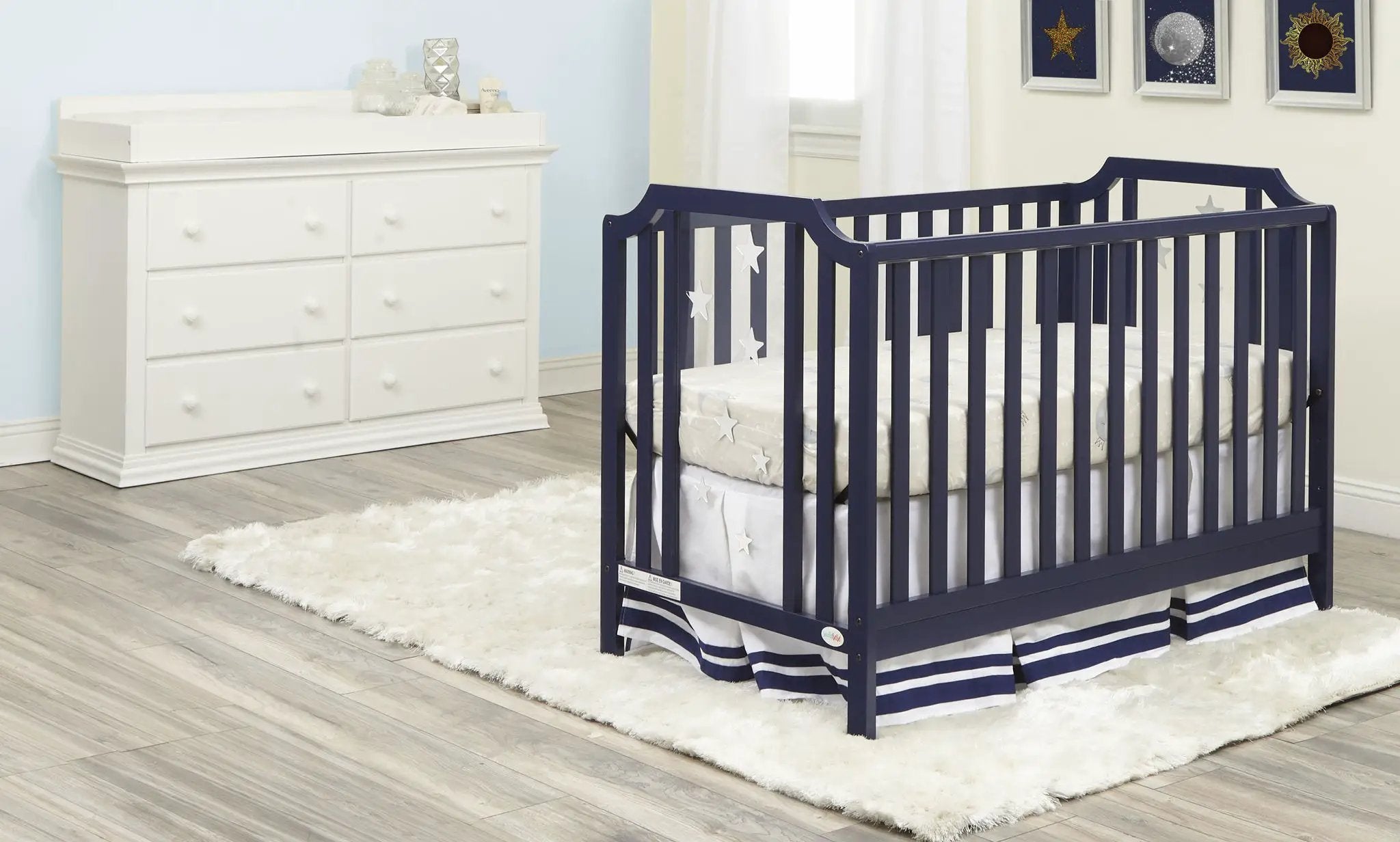 Celeste - 3-in-1 Convertible Island Crib by Unique Piece Furniture
