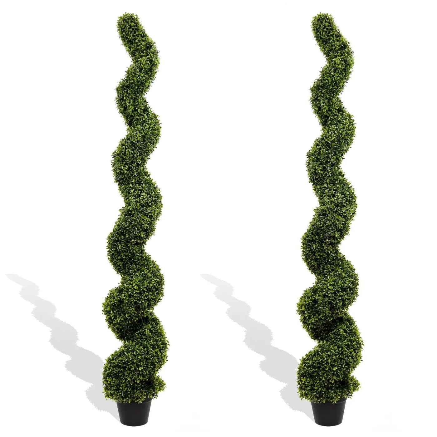 Artificial Outdoor UV Resistant Plastic Boxwood Topiary Spiral Tree by HouseOfZazla