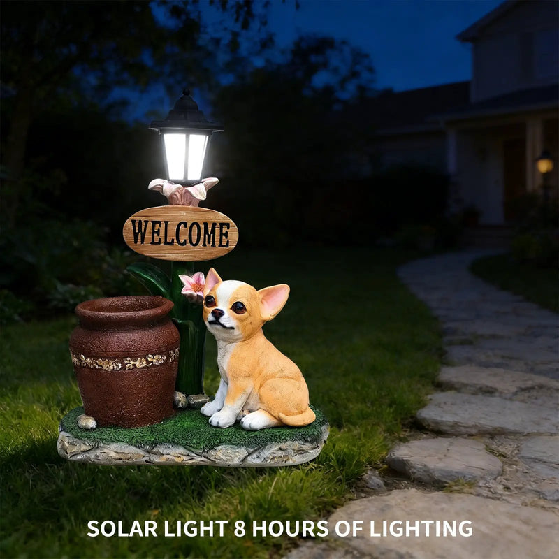Sitting Corgi Dog Planter Outdoor Decor by HouseOfZazla