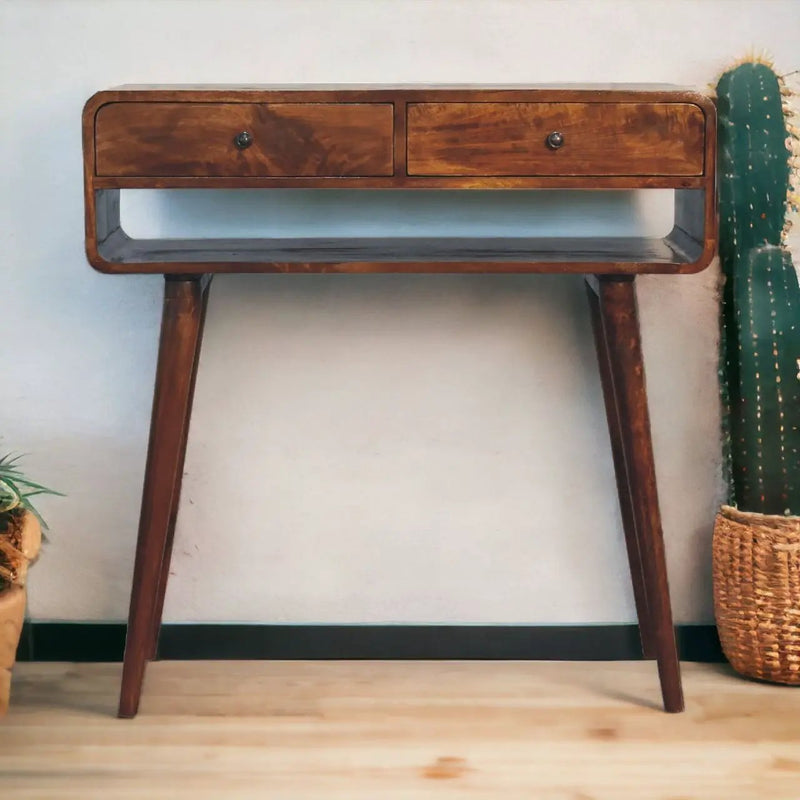 Sonata - Chestnut Console Table by Unique Piece Furniture