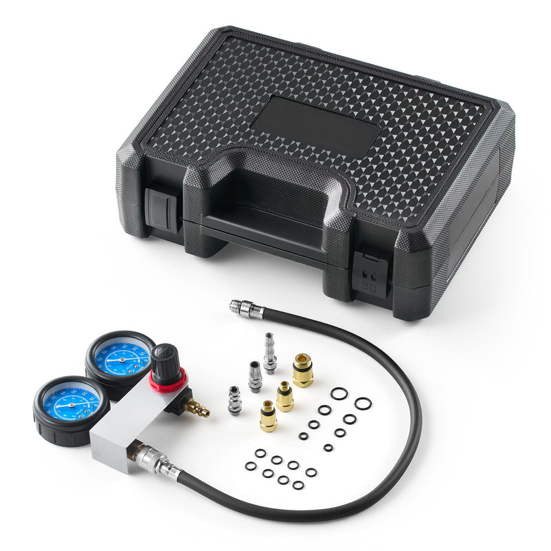 Engine Cylinder Compression Tester Kit, Pressure Gauge 0-100 PSI by HouseOfZazla