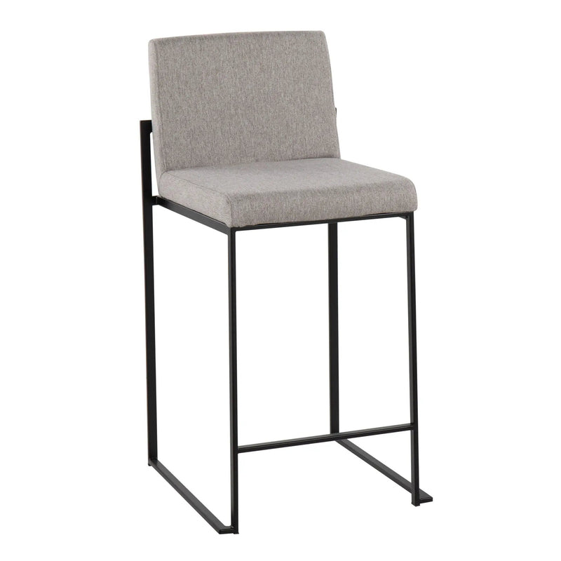 Fuji - Contemporary Modern Elegance, High Back Counter Stool by HouseOfZazla