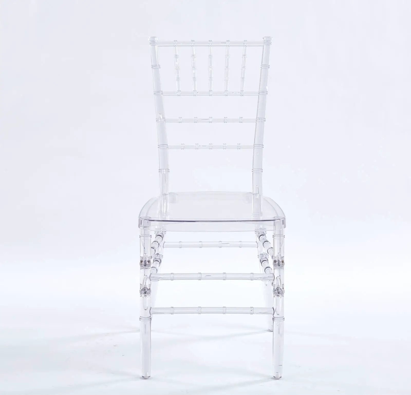 Welding Chair, Dining Chair, Plastic Seat (Set of 4) - Transparent by Unique Piece Furniture