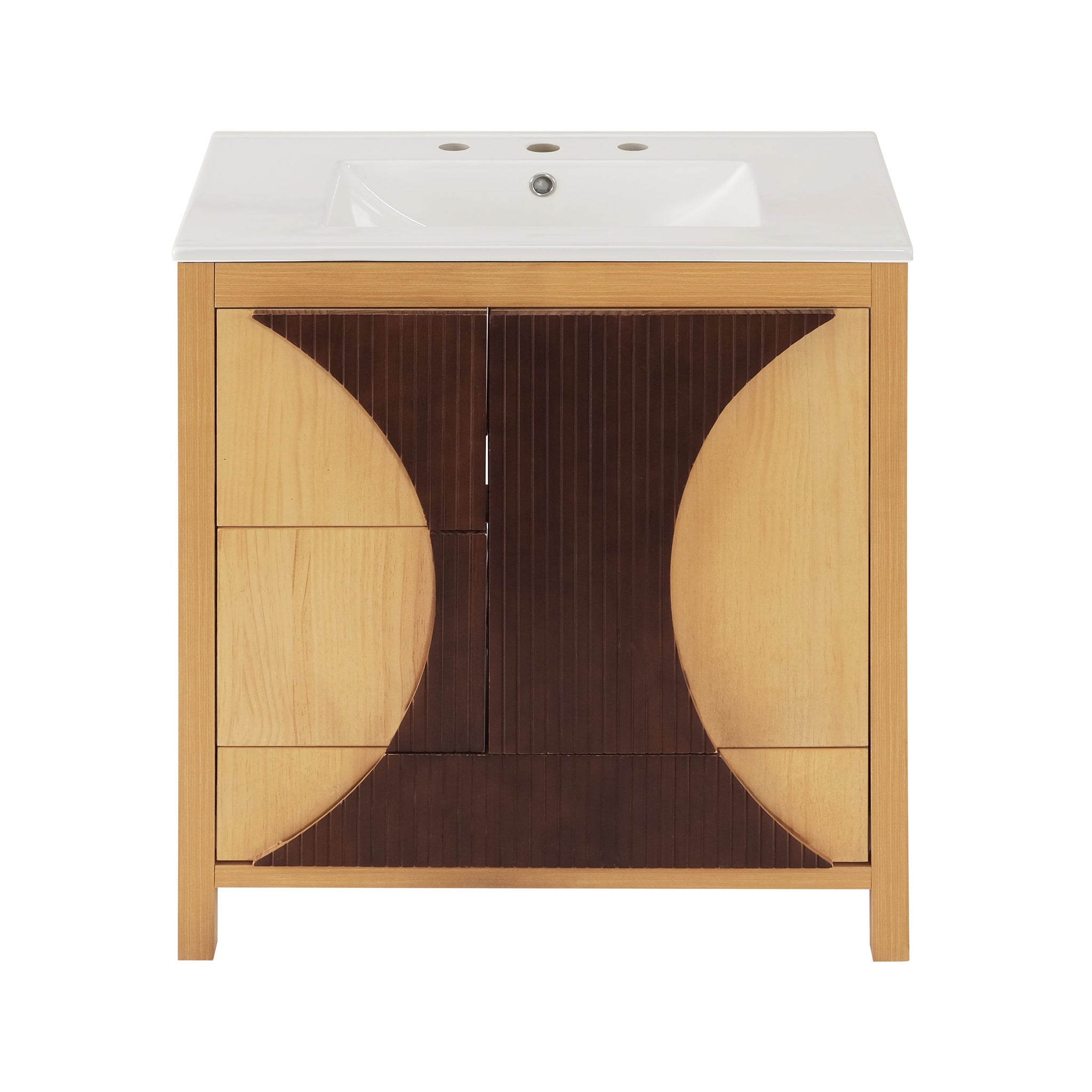 30 Inch Mid-Century Modern Bathroom Vanity with Sink by HouseOfZazla