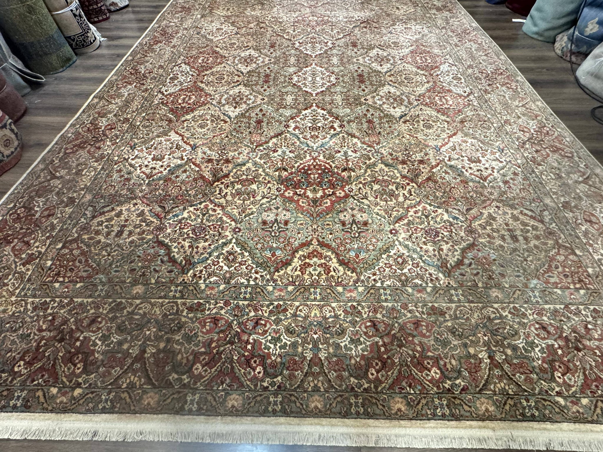 10x14 Karastan Empress Kirman Rug #700/719, Vintage Wool Discontinued Karastan by Jewel Rugs