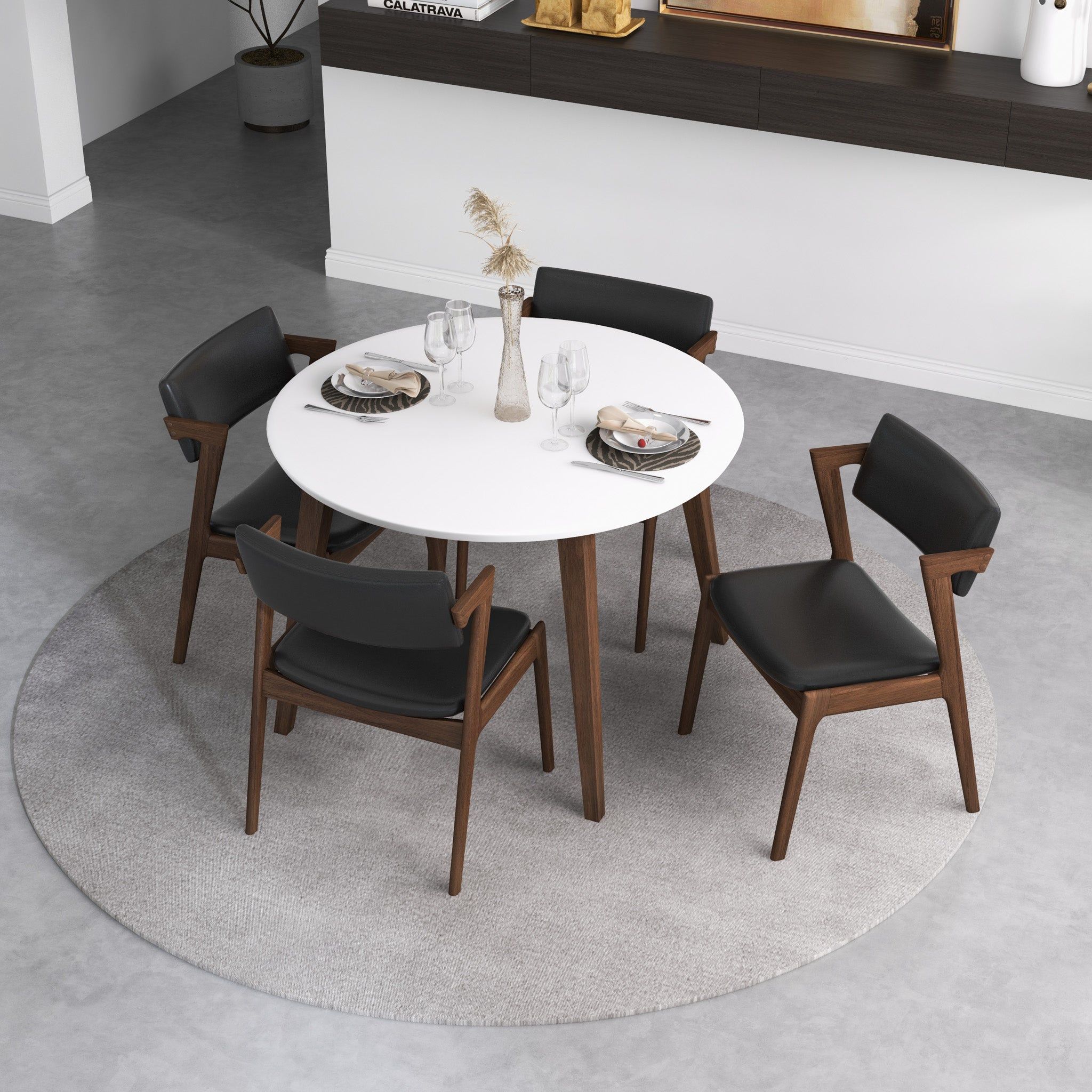 Edwin - Mid-Century Modern Dining Chair (Set of 2) by HouseOfZazla