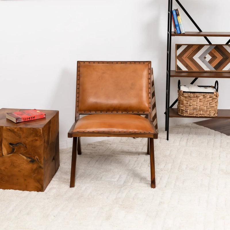 Colin - Lounge Chair - Brown / Tan by Unique Piece Furniture