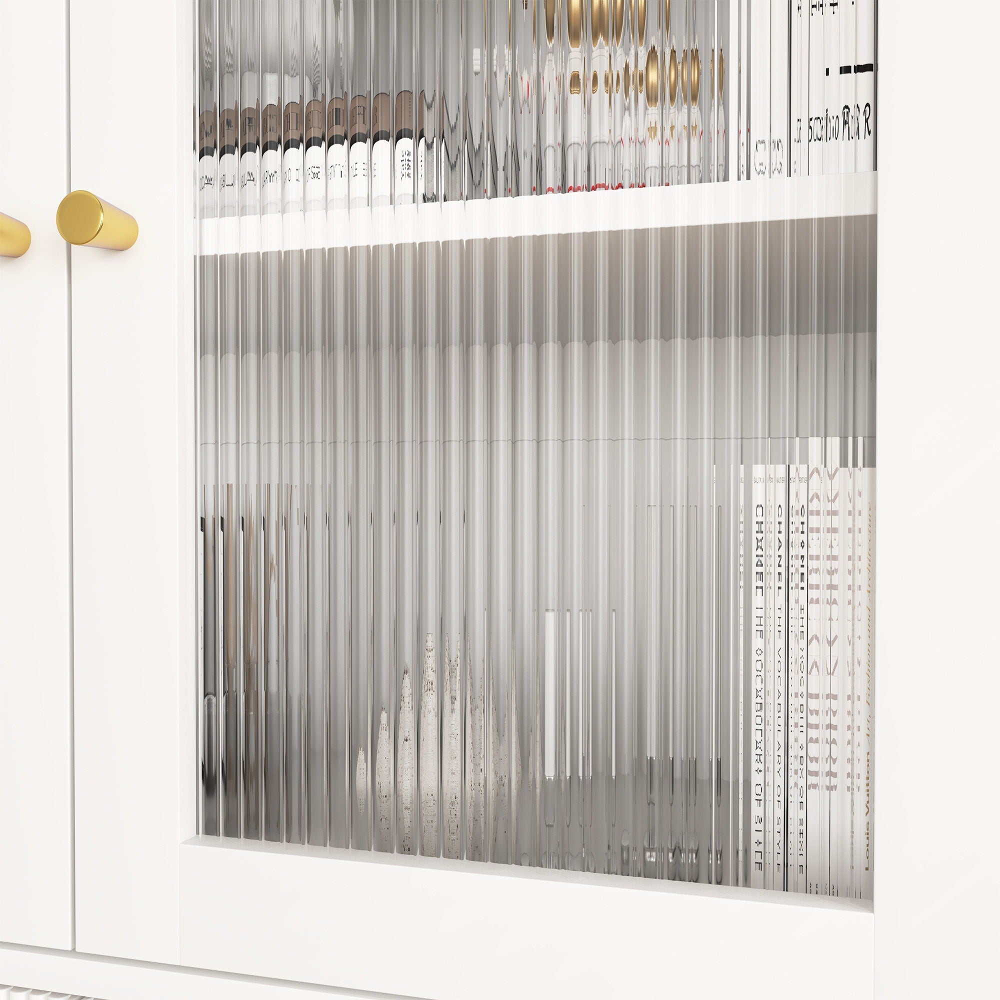 Modern Tech Inspired Dome Cabinet With LED Lighting by HouseOfZazla