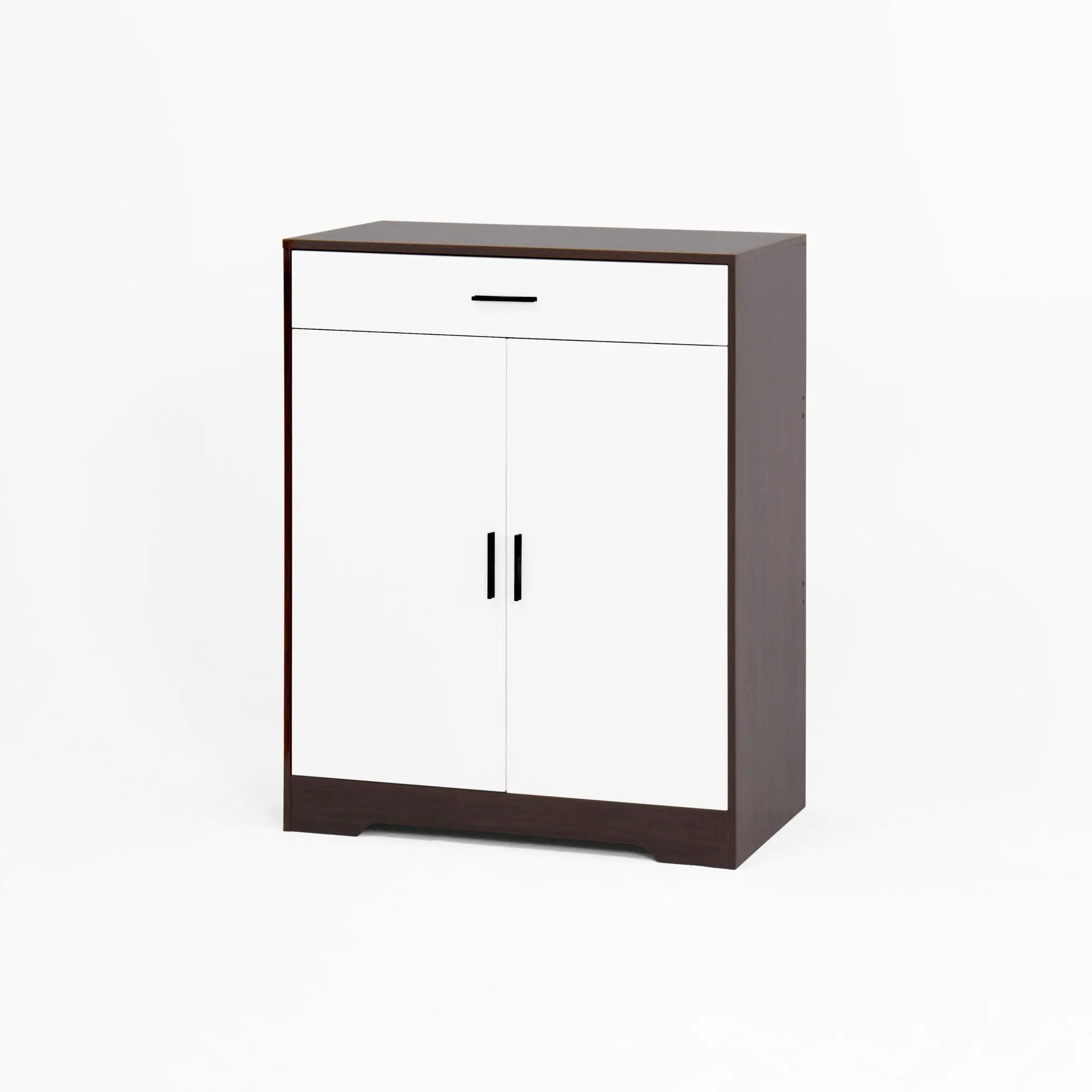 Freestanding Wooden Shoe Cabinet, 4 Tier Organizer With Drawer by HouseOfZazla