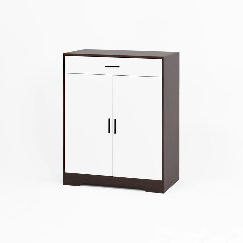 Freestanding Wooden Shoe Cabinet, 4 Tier Organizer With Drawer by HouseOfZazla