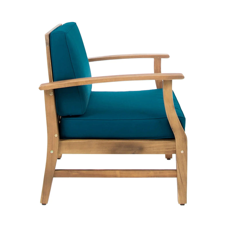 Perla Contemporary Club Chair with Water Resistant Cushion by HouseOfZazla
