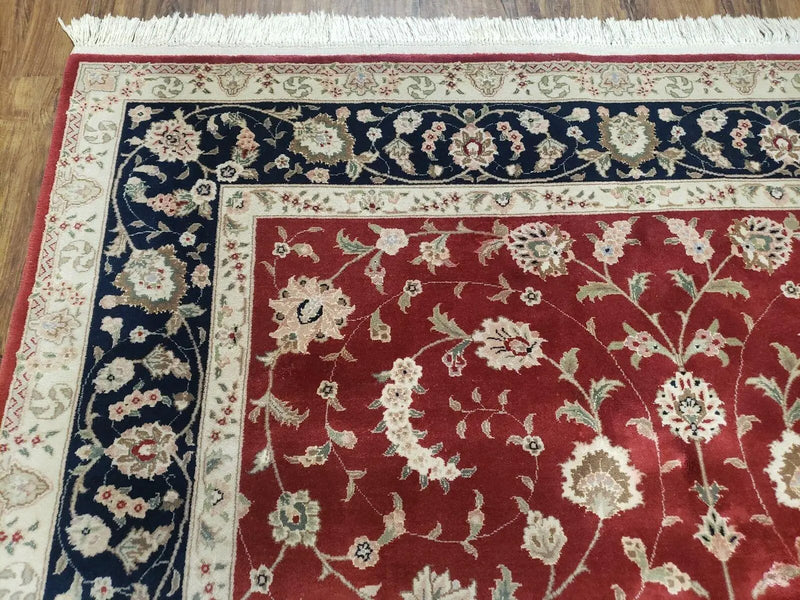6' X 9' Vintage Fine Oriental Floral Handmade Wool Rug Vegetable Dyes Red Nice by Jewel Rugs