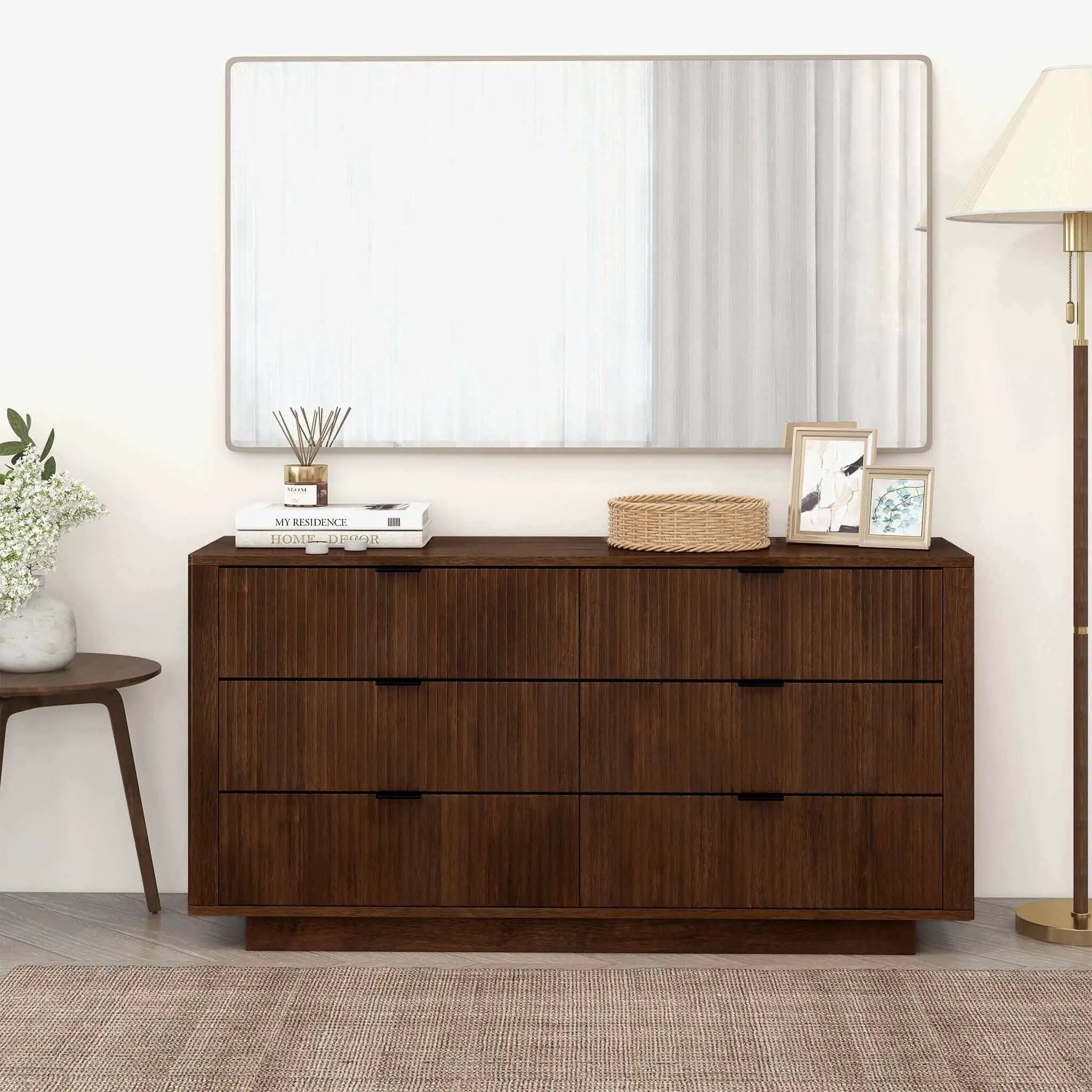 Lola - Dresser With 6 Drawers - Dark Brown by HouseOfZazla