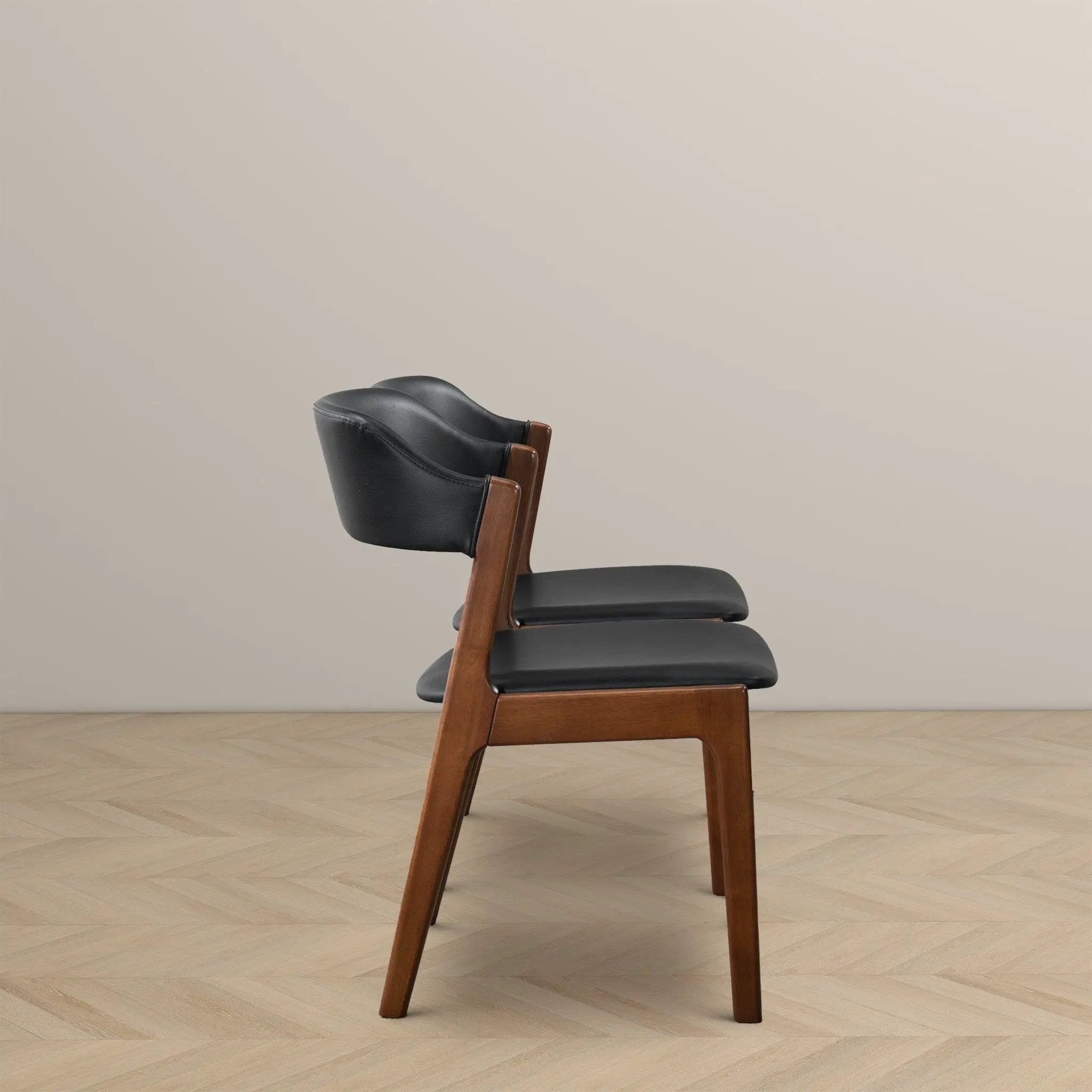 Enzo - Dining Chair (Set of 2) - Black / Brown by Unique Piece Furniture