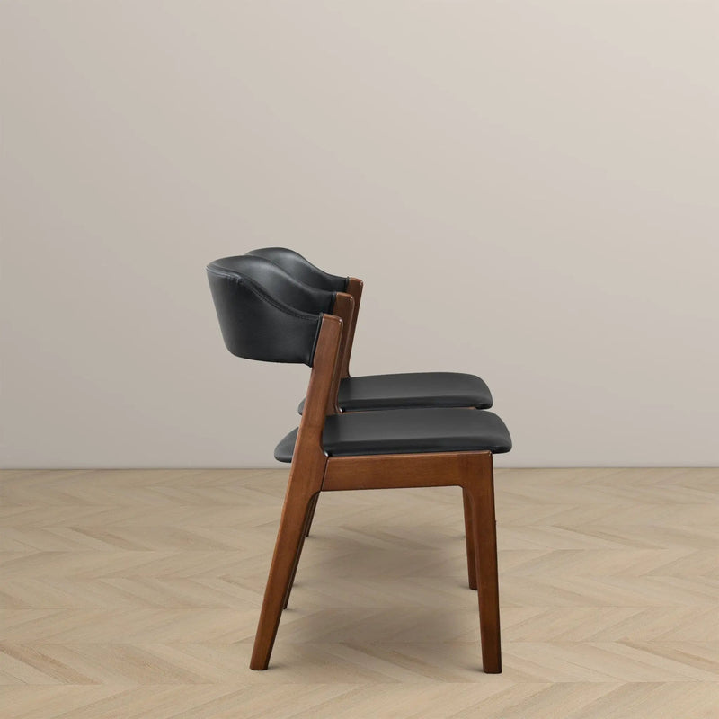 Enzo - Dining Chair (Set of 2) - Black / Brown by Unique Piece Furniture