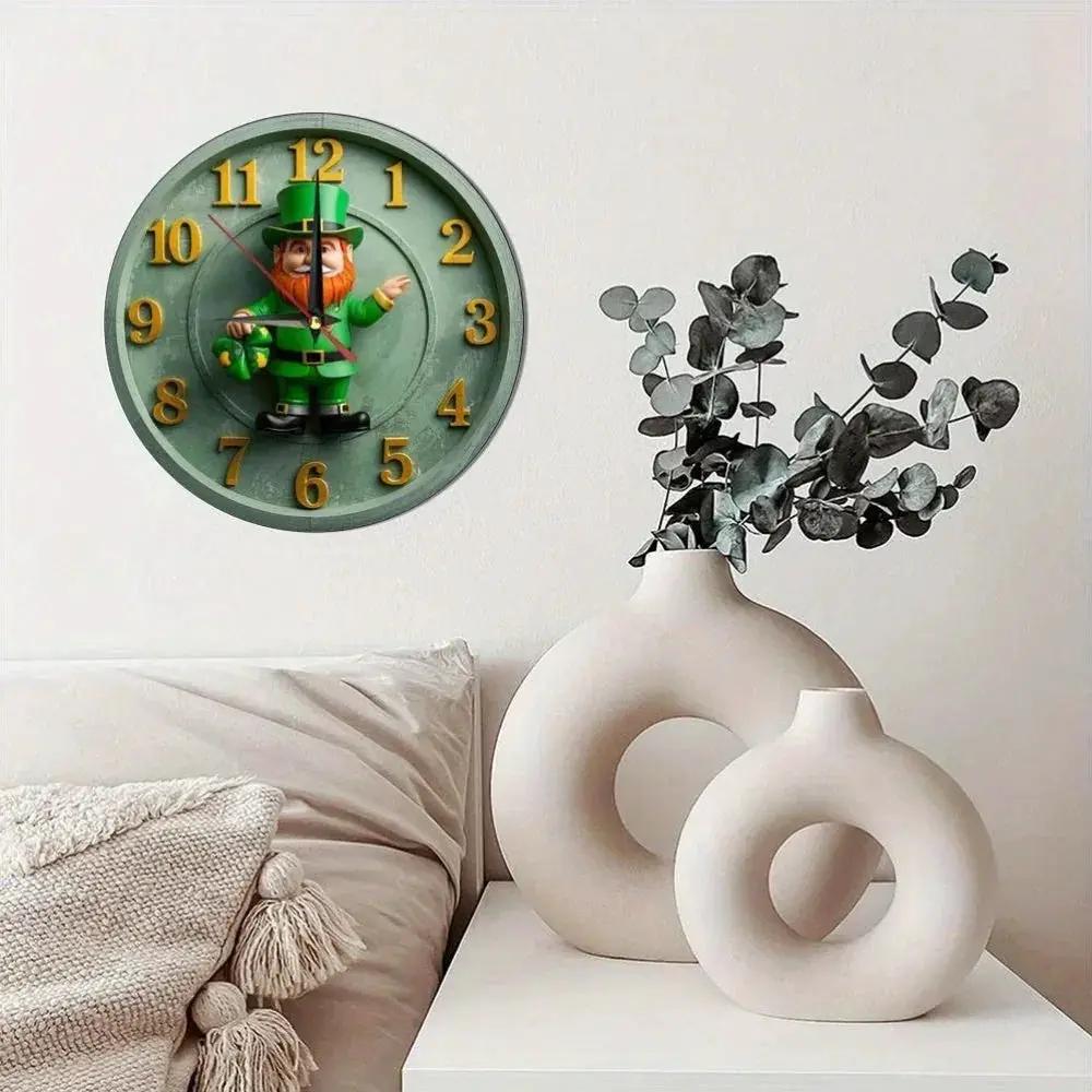 Wall Clock - Silent Wooden Round by House Of Avana